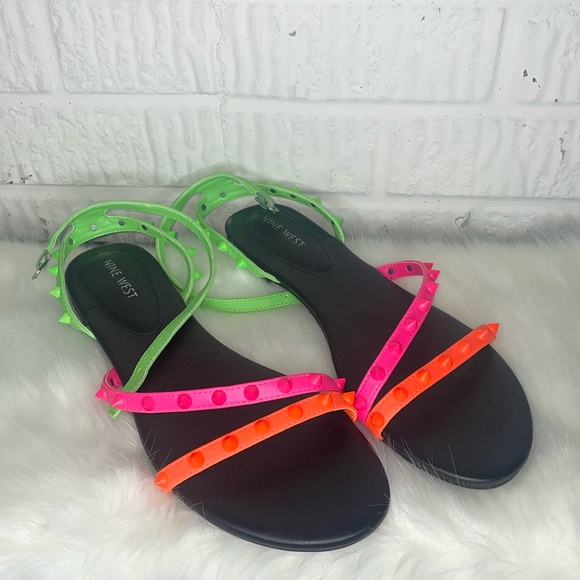 Nine West Shoes - Nine West Neon Studded Sandals